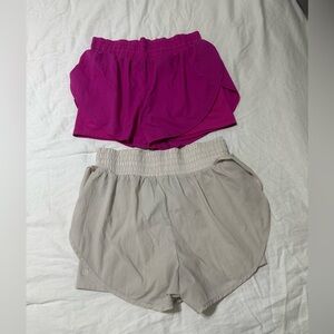 All in Motion Women's Magenta and Light Gray Athletic Shorts